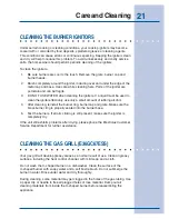 Preview for 21 page of Electrolux E46GC66ESS Use & Care Manual