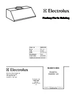 Electrolux E488WV120 Factory Parts Catalog preview