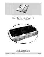 Предварительный просмотр 1 страницы Electrolux E48GC76EPS - 48" Sealed Burner Slide-In Gas Cooktop Installation Instructions Manual