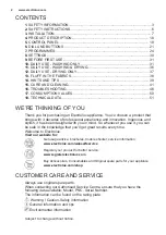 Preview for 2 page of Electrolux E786W303BI User Manual