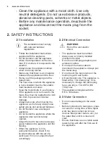 Preview for 6 page of Electrolux E786W303BI User Manual