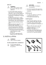 Preview for 7 page of Electrolux E786W303BI User Manual