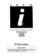 Electrolux EA0300C Installation And Instruction Manual preview