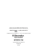 Preview for 8 page of Electrolux EA0601C Installation And Instruction Manual