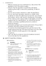 Preview for 4 page of Electrolux EB4SL80CN User Manual