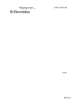 Preview for 1 page of Electrolux EBGL4 User Manual