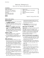 Preview for 2 page of Electrolux EBSL80A User Manual