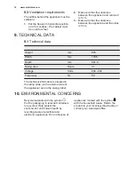 Предварительный просмотр 14 страницы Electrolux EC4201AOW User Manual