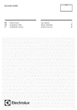 Preview for 1 page of Electrolux EC4231AOW User Manual