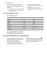 Предварительный просмотр 14 страницы Electrolux EC4231AOW User Manual