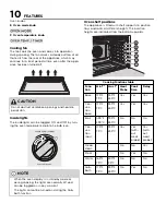 Предварительный просмотр 10 страницы Electrolux ECCG3672AS Use & Care Manual