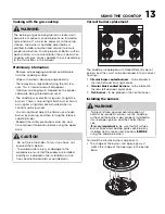 Предварительный просмотр 13 страницы Electrolux ECCG3672AS Use & Care Manual