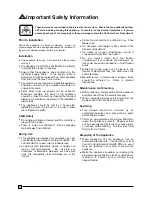 Preview for 2 page of Electrolux ECM 1957 Instruction Book