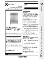 Electrolux Ecostore 727375 Short Form Specification preview