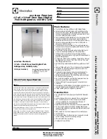 Preview for 1 page of Electrolux ecostore Premium ESP143FDRF Specifications