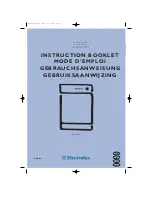 Предварительный просмотр 1 страницы Electrolux EDC 5349 Instruction Booklet