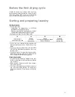 Предварительный просмотр 11 страницы Electrolux EDC 5376 User Information