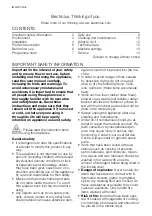 Preview for 2 page of Electrolux EDC78550W User Manual