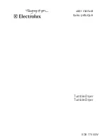 Preview for 1 page of Electrolux EDE 77550W User Manual