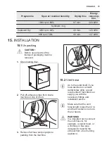 Предварительный просмотр 15 страницы Electrolux EDE1070PDW User Manual