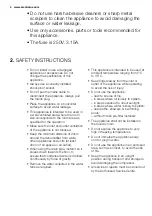 Preview for 4 page of Electrolux EDH10TRBW1 User Manual