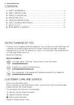 Preview for 2 page of Electrolux EDH12TRBD2 User Manual