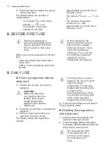 Preview for 14 page of Electrolux EDH3488GDE User Manual