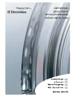 Electrolux EDV605 User Manual preview