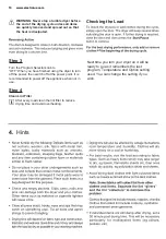 Preview for 10 page of Electrolux EDV605HQWA User Manual