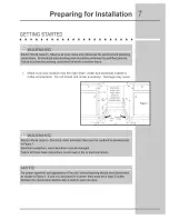 Preview for 6 page of Electrolux EDW5505EPS - ICON - Dishwasher Installation Instructions Manual