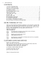 Preview for 2 page of Electrolux EEC67300L User Manual