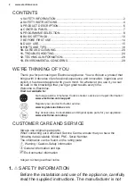 Preview for 2 page of Electrolux EEC87315L User Manual