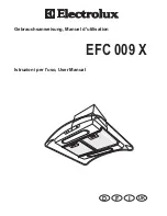 Preview for 1 page of Electrolux EFC 009 X User Manual