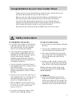 Preview for 3 page of Electrolux EFC 921 User Manual