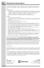 Preview for 24 page of Electrolux EFDC317TIW0 Use & Care Manual