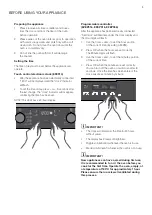 Preview for 9 page of Electrolux EFE914 Installation & User Manual