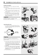 Preview for 8 page of Electrolux EFLS210TIW Installation Instructions Manual