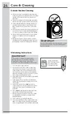 Предварительный просмотр 24 страницы Electrolux EFLW427UIW Use & Care Manual