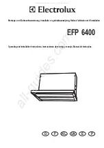 Electrolux EFP 6400 Operating And Installation Instructions предпросмотр