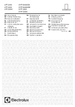 Preview for 1 page of Electrolux EFP326W User Manual