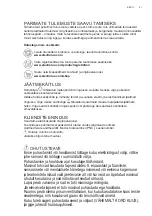 Preview for 51 page of Electrolux EFP326W User Manual