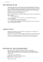 Preview for 8 page of Electrolux EFP60240OW User Manual
