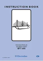 Electrolux EFT 605 Instruction Book preview