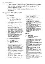 Preview for 52 page of Electrolux EFTD26K User Manual