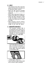 Preview for 5 page of Electrolux EFV418X User Manual