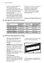 Preview for 4 page of Electrolux EG20W080 Installation And User Manual