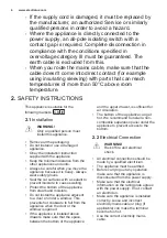 Preview for 4 page of Electrolux EGH6243 User Manual