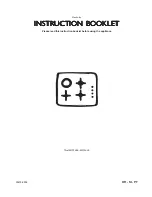 Electrolux EGM 626 Instruction Booklet preview