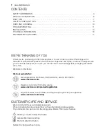 Preview for 2 page of Electrolux EGW7353 User Manual