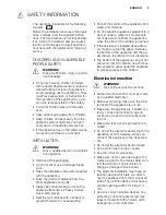 Preview for 3 page of Electrolux EGW7353 User Manual